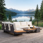 New Havana G Outdoor Furniture Set – Wood & Metal Weather-Resistant Seating