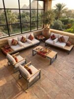 Havana Outdoor Furniture Set – طقم أثاث خارجي فاخر (ركنة وكرسي وترابيزة)