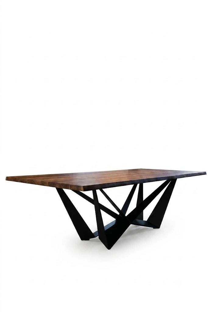 ترابيزة سفرة سافانا مودرن - W Dining Table (Savanna) Solid Wood Top ترابيزة سفرة سافانا مودرن - W Dining Table (Savanna) Solid Wood Top