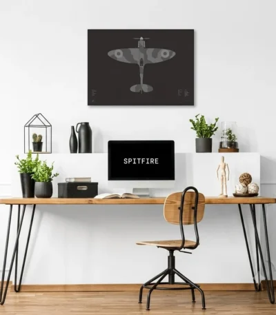 Wood and Metal Computer Desk – مكتب كمبيوتر خشب ومعدن