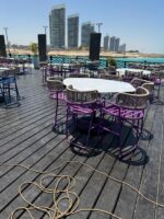 طقم طاولة وكراسي بار مودرن - Premium Industrial Bar Table and Chair Set