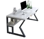 "Industrial Rustic" Writing Table مكتب كمبيوتر ودراسة – خشب ومعدن