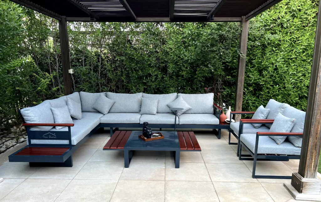 Havana LL – Luxury Outdoor Wood & Metal Furniture Set – طقم أثاث خارجي فاخر خشب ومعدن