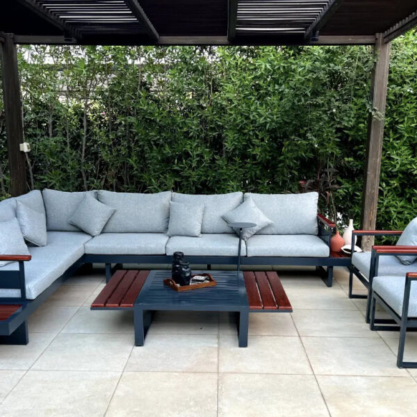 Havana LL – Luxury Outdoor Wood & Metal Furniture Set – طقم أثاث خارجي فاخر خشب ومعدن