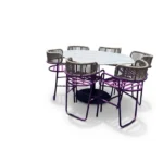 طقم طاولة وكراسي بار مودرن - Premium Industrial Bar Table and Chair Set