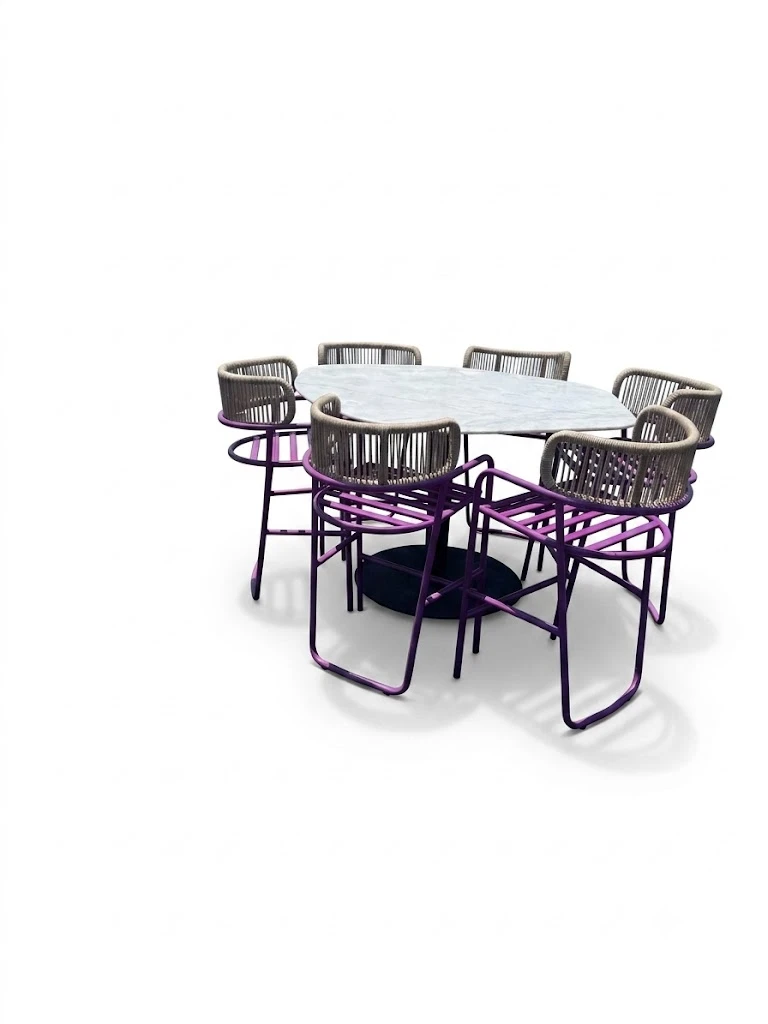 طقم طاولة وكراسي بار مودرن - Premium Industrial Bar Table and Chair Set طقم طاولة وكراسي بار مودرن - Premium Industrial Bar Table and Chair Set