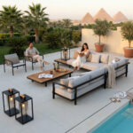 Butterfly Chair – Premium Modern Armchair – طقم جلسة مودرن فاخر مع ترابيزة