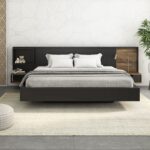 "The Illuminated Floating Bed"السرير العائم المضيء – ماستر بيس معدني وخشب جوز تركي