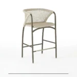 كرسي بار أرتيزان المغزول يدوياً – Artisan Hand-Woven Bar Chair