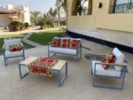 Santorini Outdoor Furniture Set – Wood & Metal – Waterproof Fabric - Image 2