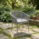 Rustic Rope Metal Chair كرسي معدني بالحبل الروستيك