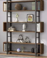 Nova – Modern Wood & Metal Bookshelf - Image 2