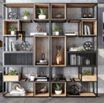 "Norma" Bookshelf مكتبة ووحدة أرفف مودرن بتصميم هندسي مميز