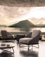 "Seashell Luxury Outdoor Sofa" - كنبة حدائق خارجية فاخرة
