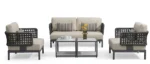 "Seashell Luxury Outdoor Seating Set - طقم جلسة خارجية فاخرة