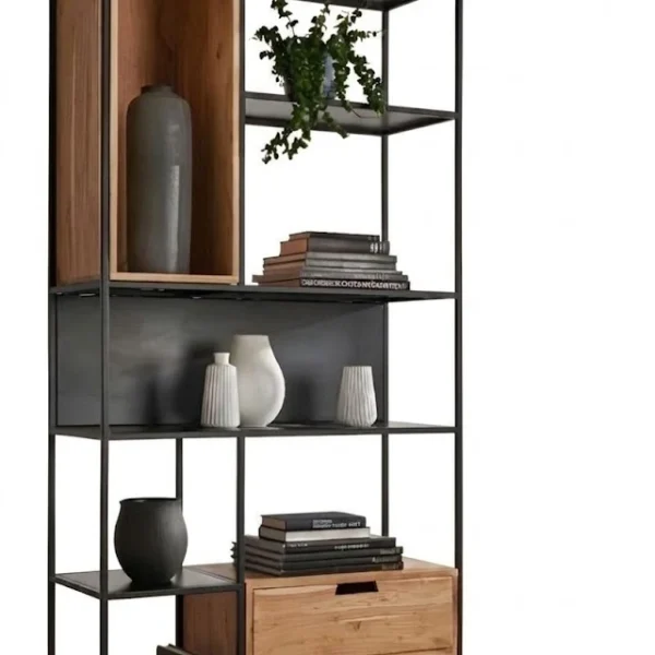"Luna" Compact Bookshelf مكتبة ووحدة أرفف مودرن للمساحات الصغيرة