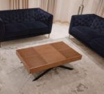 ترابيزة صالون خشب شجر طبيعي - The Metal Natural Wood Center Table - Image 2