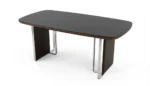 Wood Metal & Glass Computer Desk – مكتب كمبيوتر خشب ومعدن وزجاج