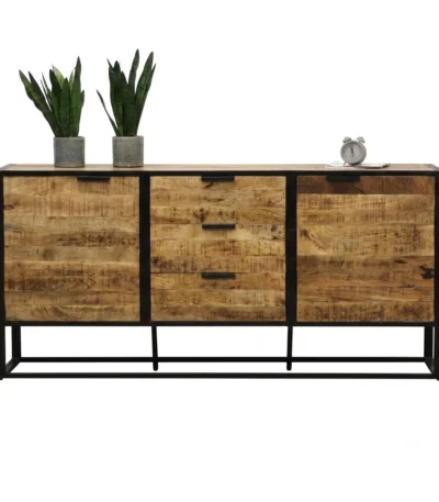 "Industrial" Sideboard بوفيه مودرن – خشب ومعدن