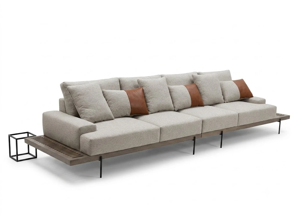 "Laura U Modern Outdoor Sofa | كنبة زاوية (U-Shape) خارجية فاخرة
