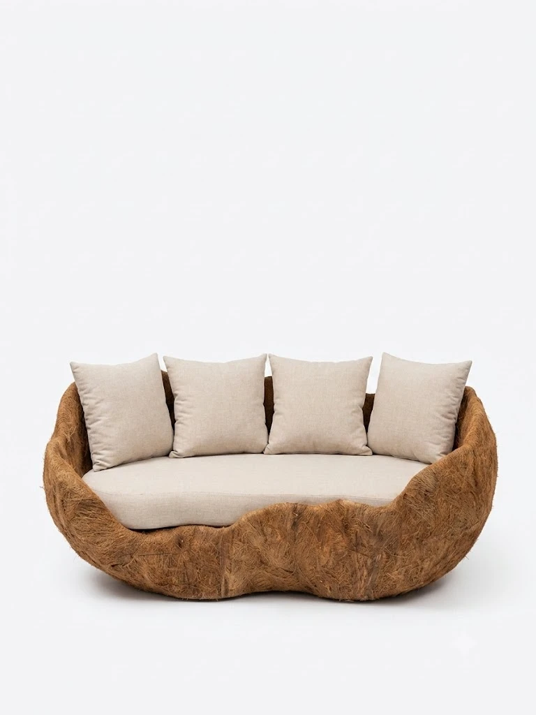 "The Metal Coconut" Sofa كنبة ذا ميتال كوكو نت – تصميم مستوحى من الطبيعة