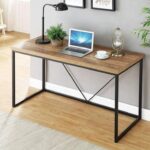 "Home Office" Desk مكتب كمبيوتر منزلي – خشب ومعدن