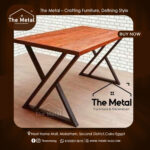 Premium Home Office Desk Wood and Metal