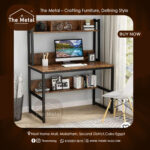 The Metal – Industrial Computer Desk with Shelf