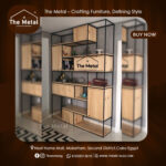 Norma Bookshelf – Stunning Constellation Wood & Metal Design (130×35)