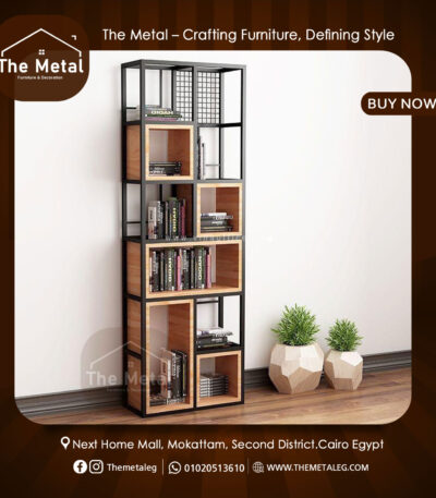 Juliet Bookshelf – Unique Star-Inspired Modern Wood & Metal Design