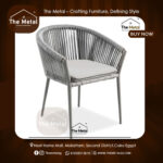 Rustic Rope Metal Chair – Handcrafted Natural Rope Design by The Metal