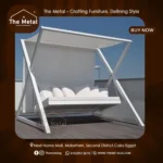 Patio Swing Sofa – Modern Aluminum Outdoor Swing