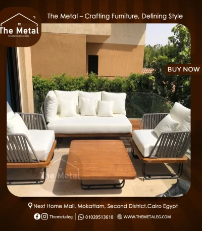 Isola Bella – Luxury Outdoor Wood & Metal Furniture Set