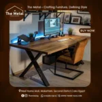 Wood & Metal Home Office – Industrial Computer Desk
