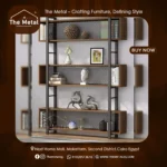 Nova – Modern Wood & Metal Bookshelf