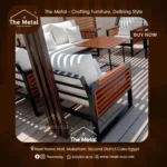 Samoa – Outdoor Wood & Metal Armchair Set - Image 2