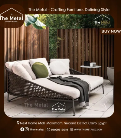 Seashell Daybed – Luxury Outdoor Weatherproof Lounger