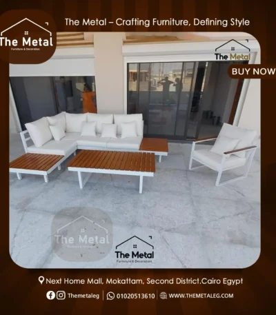 Terran – Luxury Outdoor Wood & Metal Furniture Set