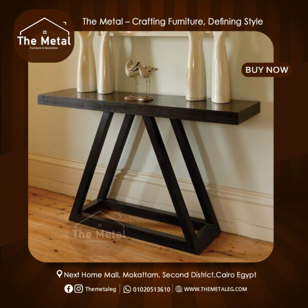 Console Table – The Metal | Modern Wood & Metal Design