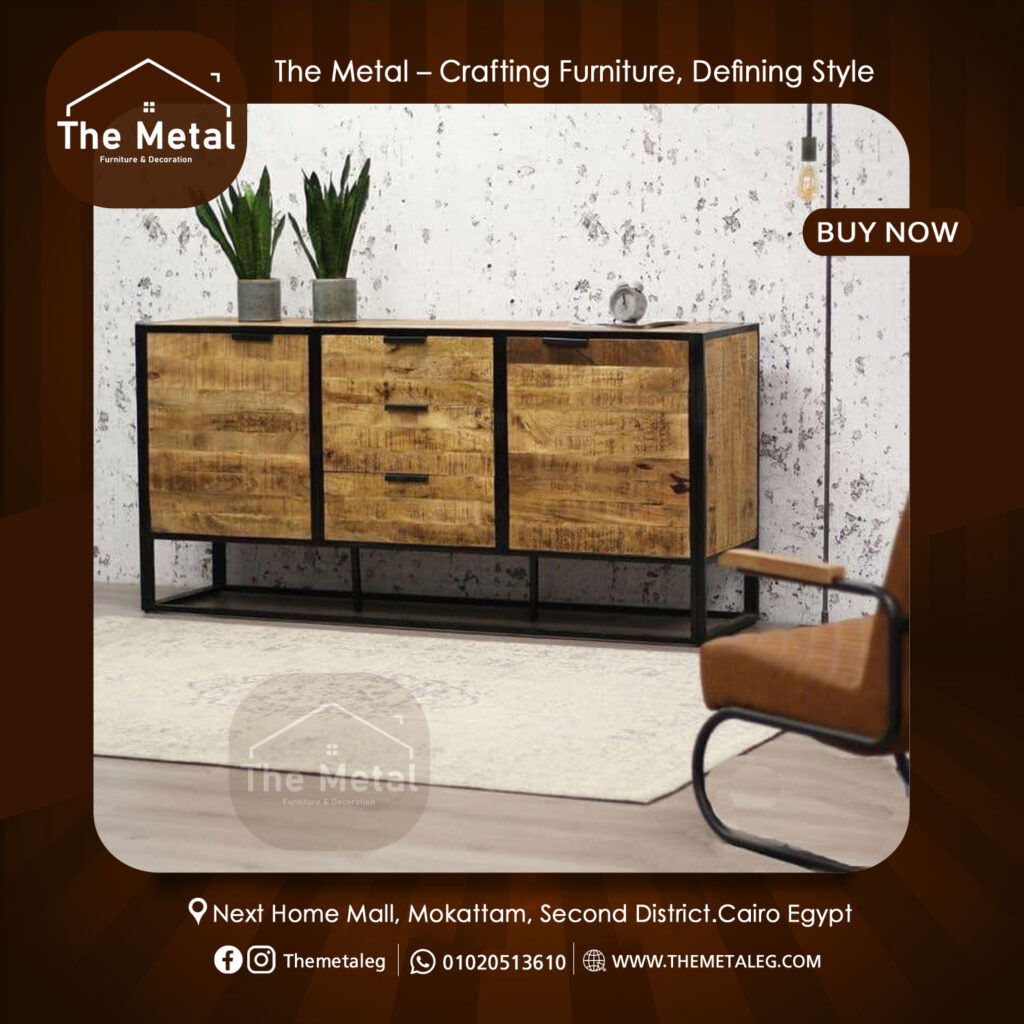 Buffet – The Metal | Premium Industrial Wood & Metal Sideboard