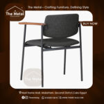 Luxury Dining Chair – Model 118 (Black & Gold Edition)