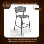 "Artisan" Hand-Woven Bar Chair – Crafted Elegance