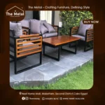 Samoa – Outdoor Wood & Metal Armchair Set