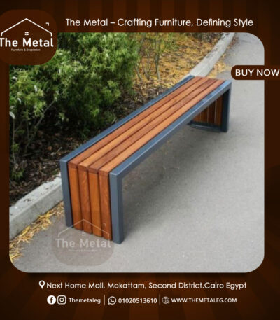 Street Furniture – Modern Outdoor Urban Bench (The Metal)