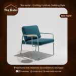 Modern Living Set – Metal Frame Sofa & Armchairs by The Metal