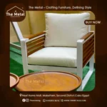 Samoa – Outdoor Wood & Metal Armchair Set - Image 3