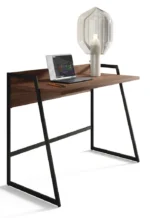 "Industrial Rustic" Writing Table مكتب كمبيوتر ودراسة – خشب ومعدن