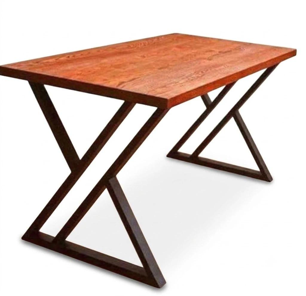 "Premium Industrial" Desk مكتب كمبيوتر مميز – خشب ومعدن