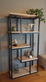 "Luna" Compact Bookshelf مكتبة ووحدة أرفف مودرن للمساحات الصغيرة