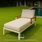 Santorini – Luxury Outdoor Chaise Lounge - Image 2